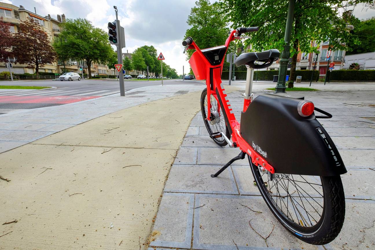 Jump, het platform van elektrische deelfietsen dat Uber ook in Brussel uitbaat