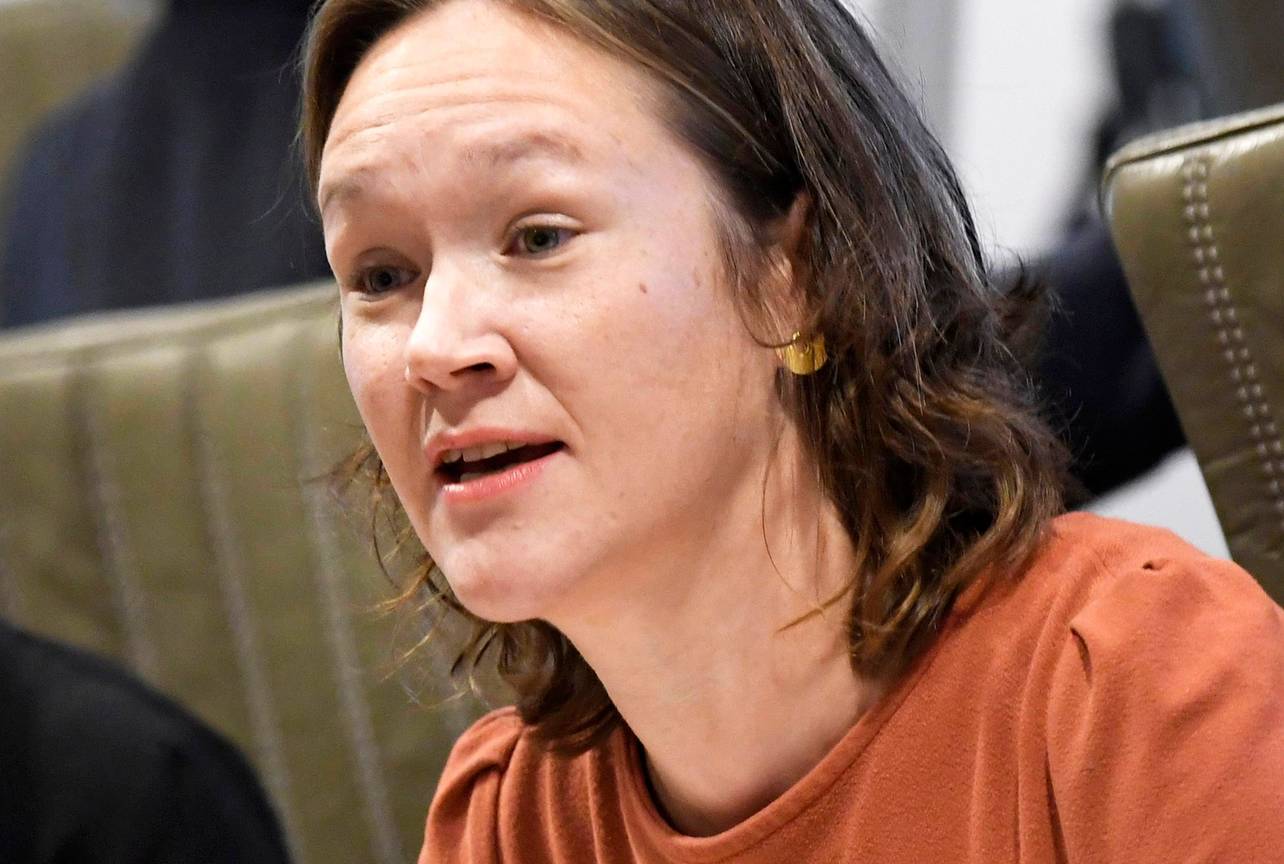 Hannelore Goeman (SP.A) in het Vlaams Parlement