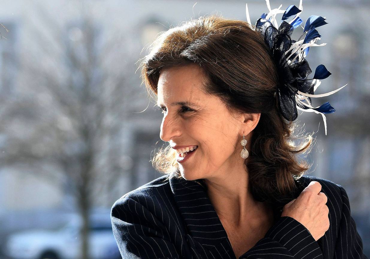 Prinses Esmeralda van Belg, telg van de Belgische koninklijke familie, in februari 2019