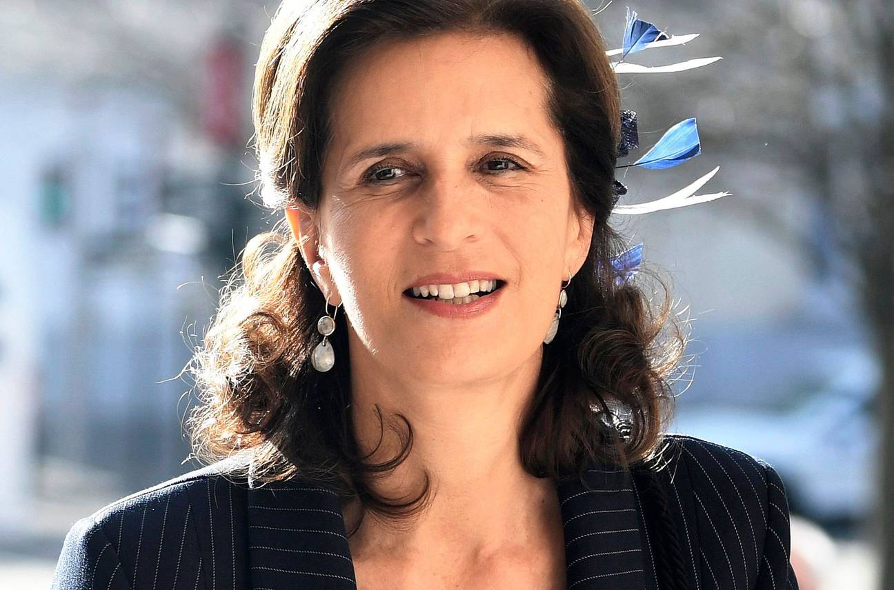 Prinses Esmeralda van Belg, telg van de Belgische koninklijke familie, in februari 2019