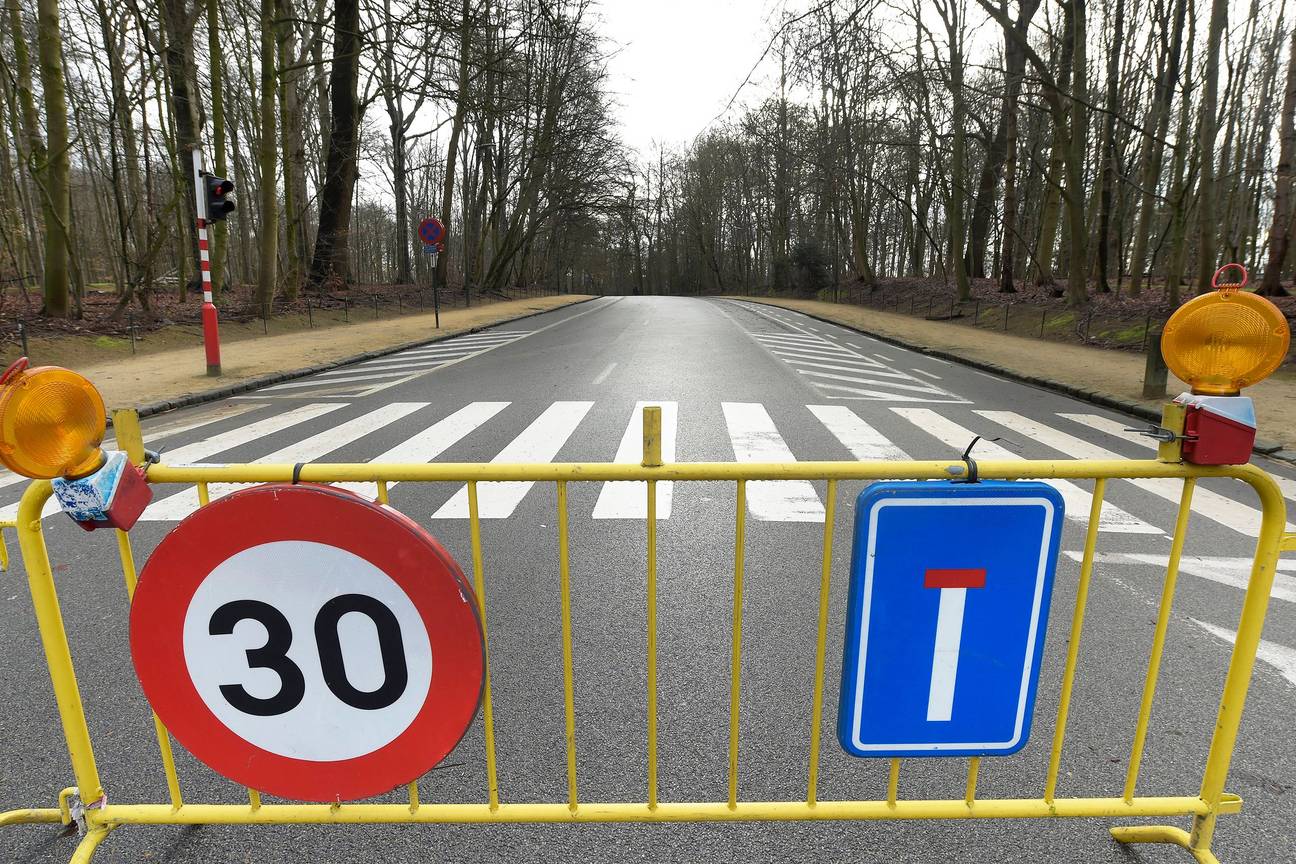 Ter Kamerenbos, afgesloten voor autoverkeer