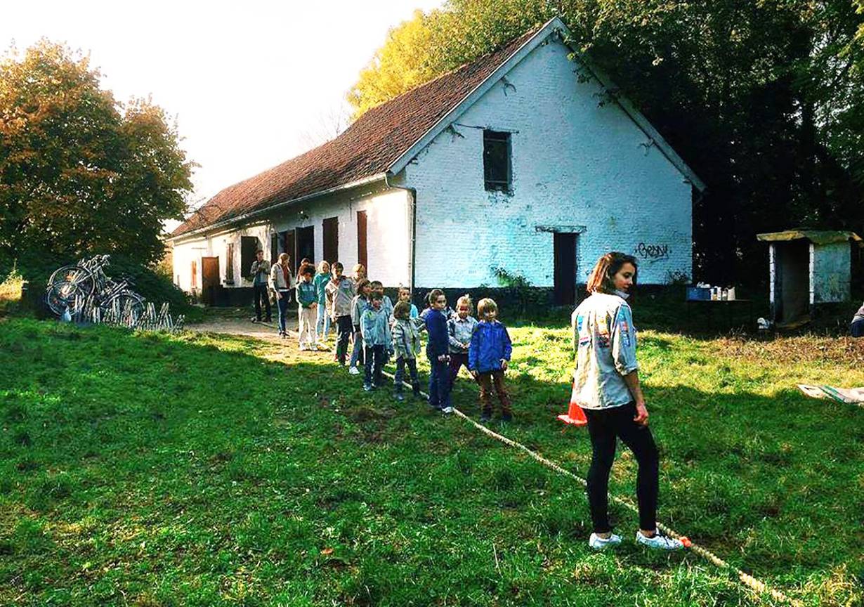 Het Boerderijtje, de lokalen van de jeugdbeweging scouts Sint-Martinus in Ganshoren