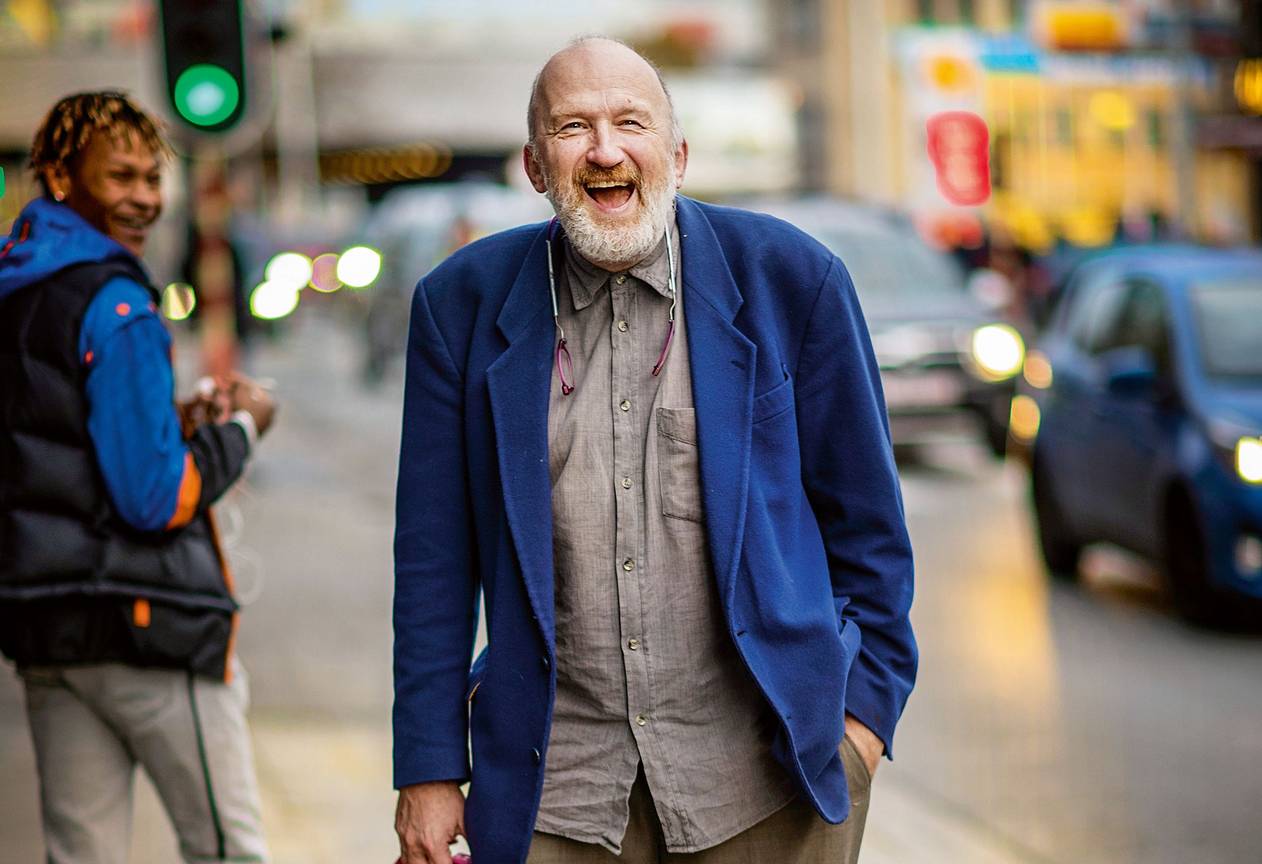 Graaf Laurent d'Ursel, directeur en bezieler van daklozencentrum DoucheFLUX