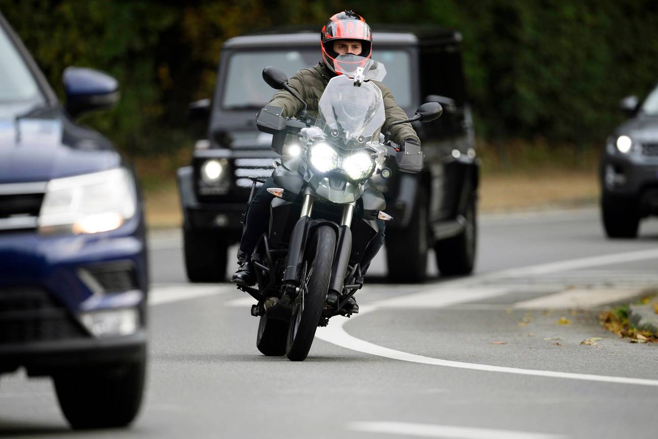 Motorfiets in Ter Kamerenbos