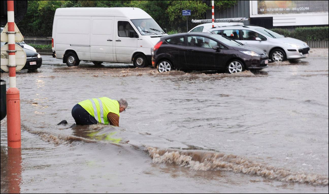 Augustus 2011: wateroverlast in Brussel