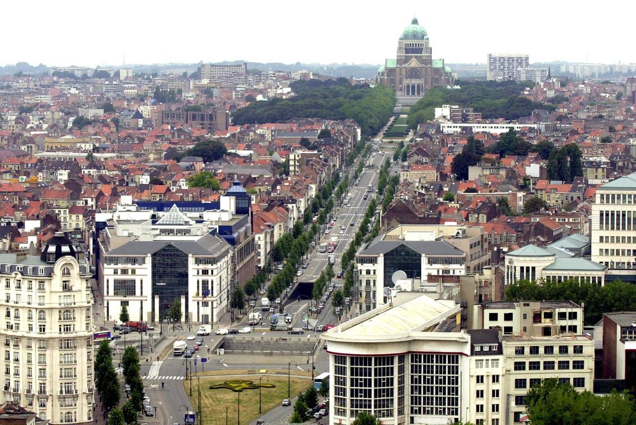 De Leopold II-laan mondt uit op de basiliek van Koekelberg