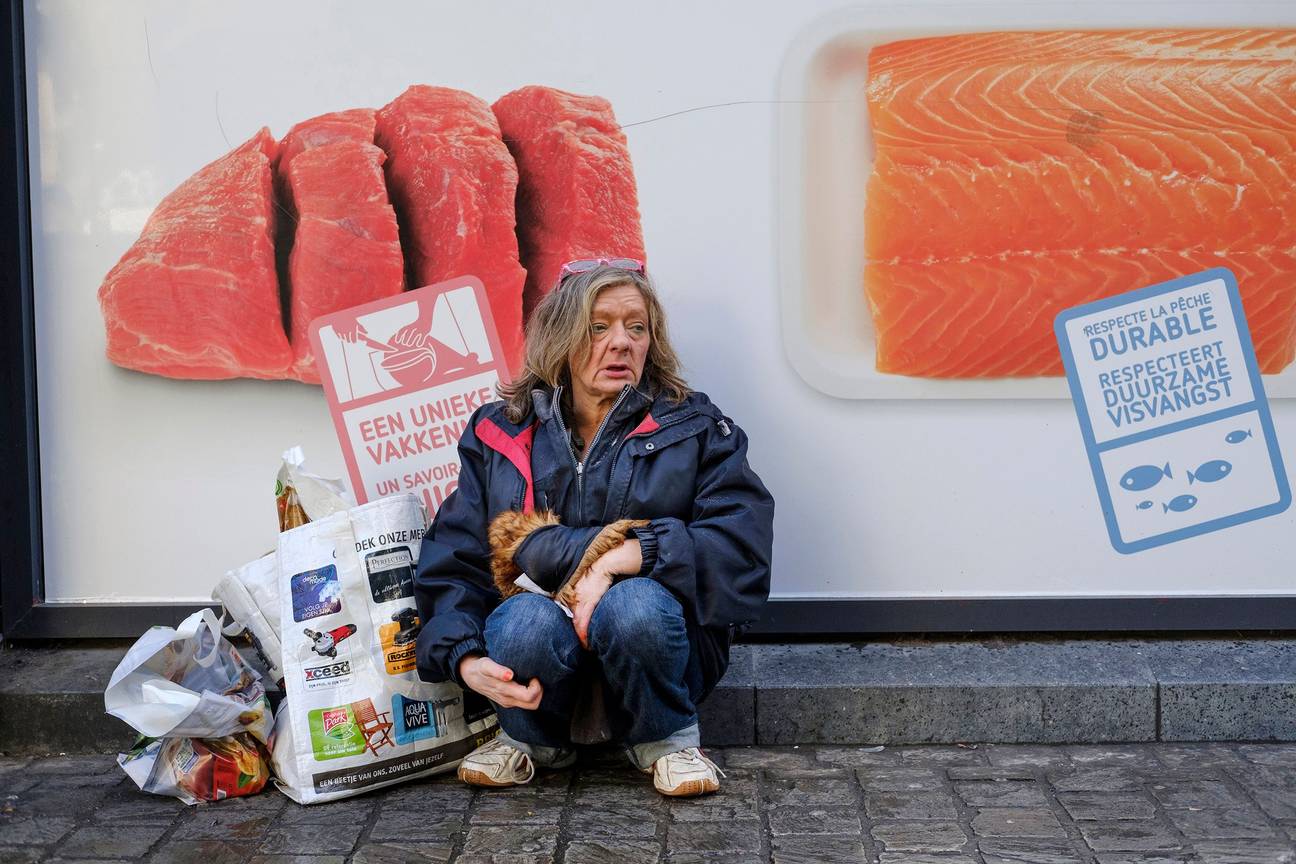 Dakloos in Brussel