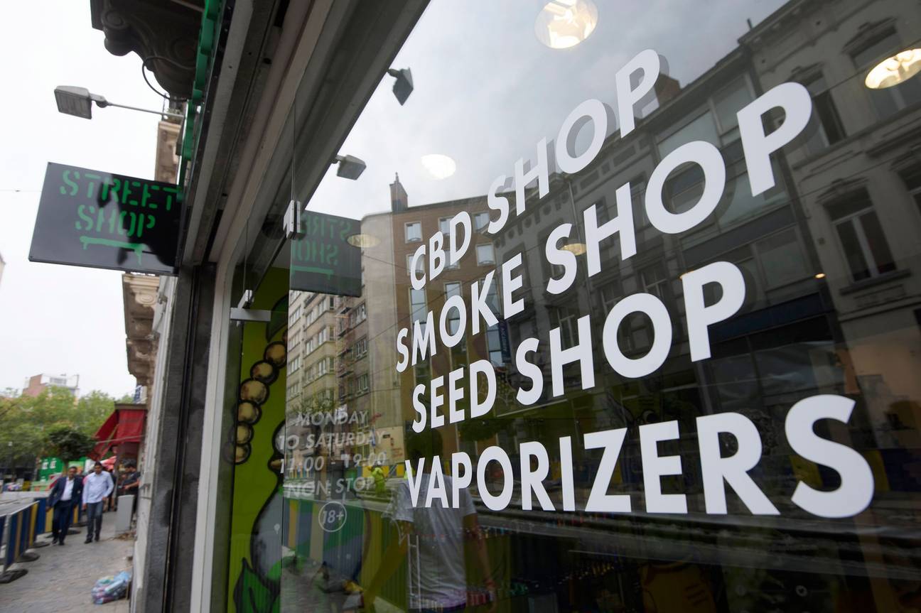 Streetshop, CBD-shop in de Lesbroussartstraat in Elsene