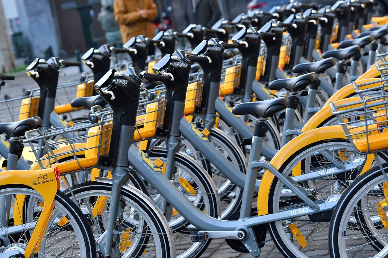oorstelling van eVillo, de elektrische deelfiets van JC Decaux, op 29 november 2019
