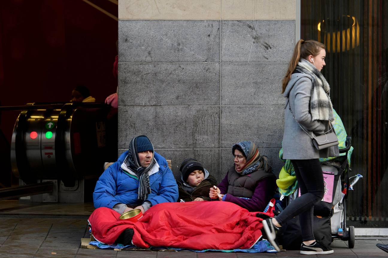 Bedelaars in Brussel