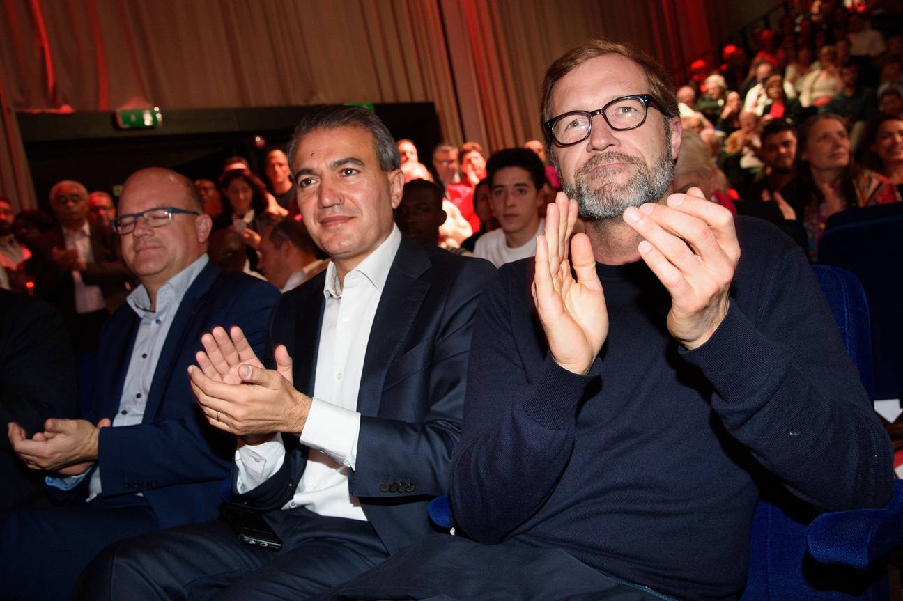 Emir Kir en Paul Magnette op het partijcongres van de PS van 24 september 2016