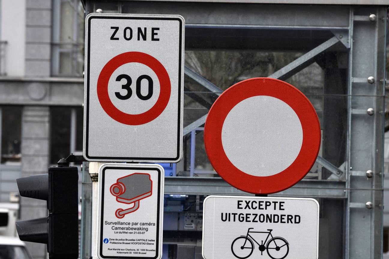 Januari 2020: in het centrum van Brussel geldt een algemene 'Zone 30.'