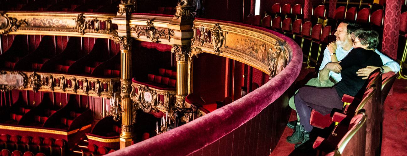Jef De Wit en Gemma in de Muntschouwburg
