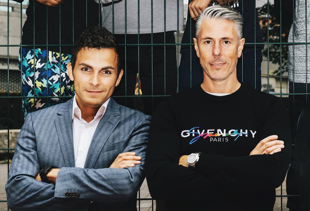 Philippe Bormans (Union Saint-Gilloise) en Michel Verschueren (RSC Anderlecht)