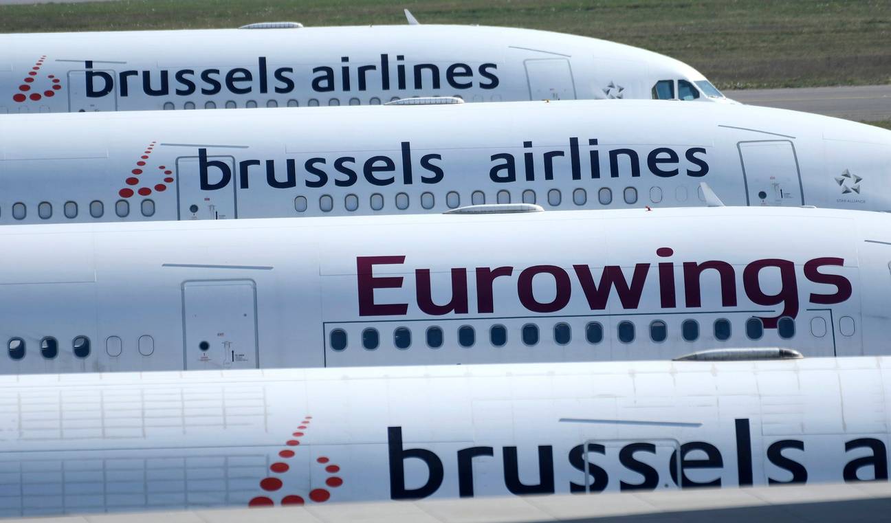 Brussels Airlines staat, door toedoen van de coronacrisis, opnieuw voor een donkere toekomst
