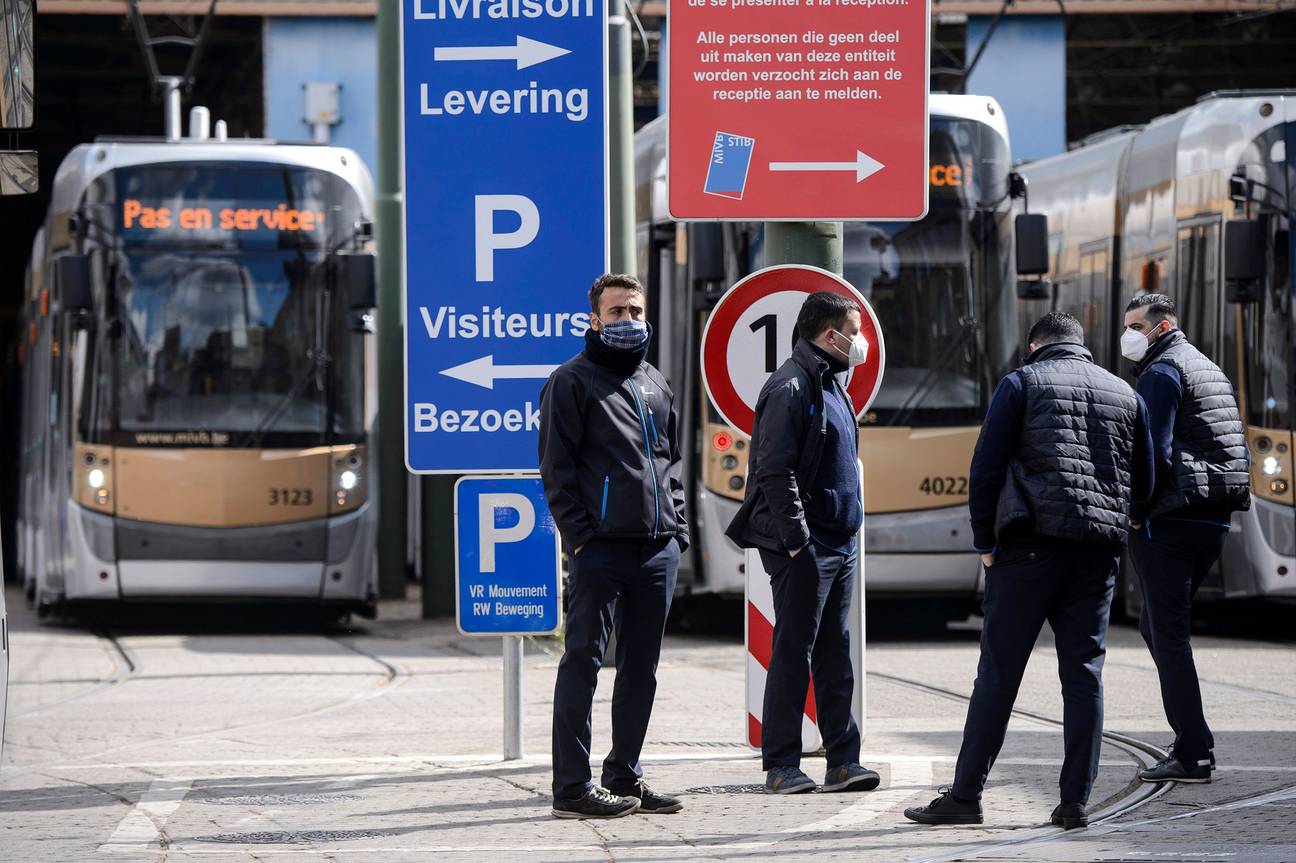 Sociale onrust bij de MIVB in het depot Jacques Brel: het personeel klaagt het gebrek aan bescherming aan tegen het coronavirus