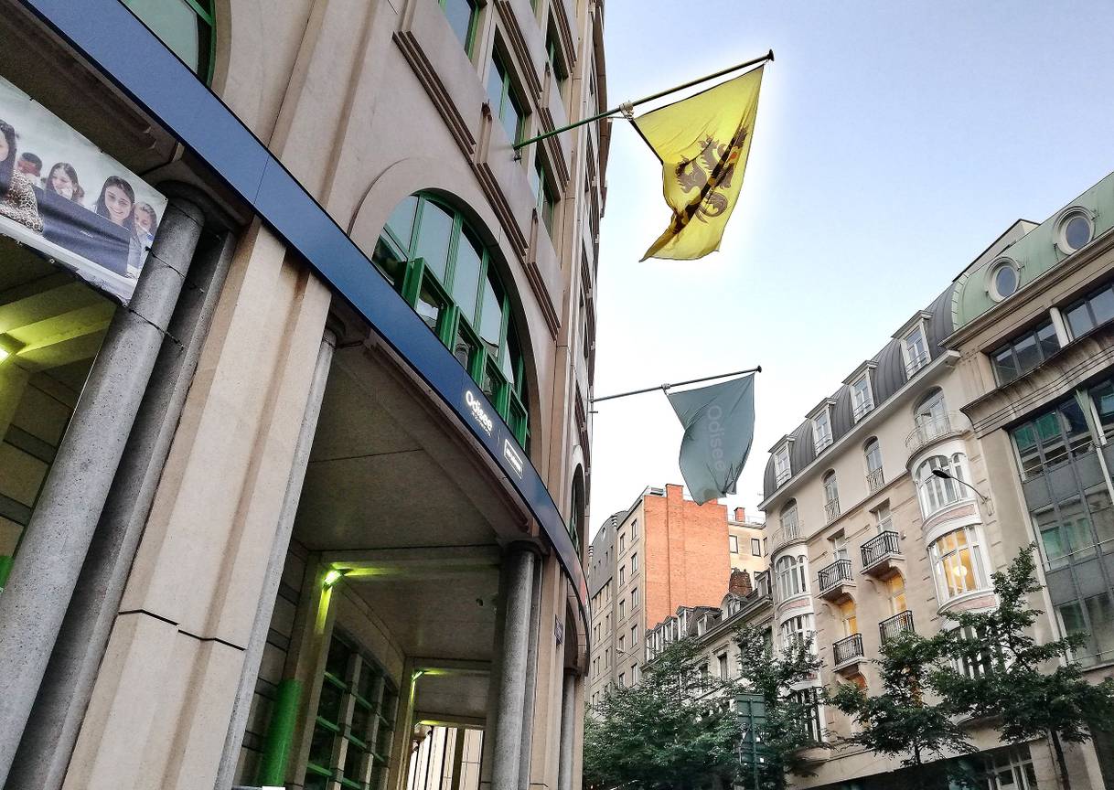 De Hogeschool Odisee van de KU Leuven aan de Stormstraat in Brussel-centrum
