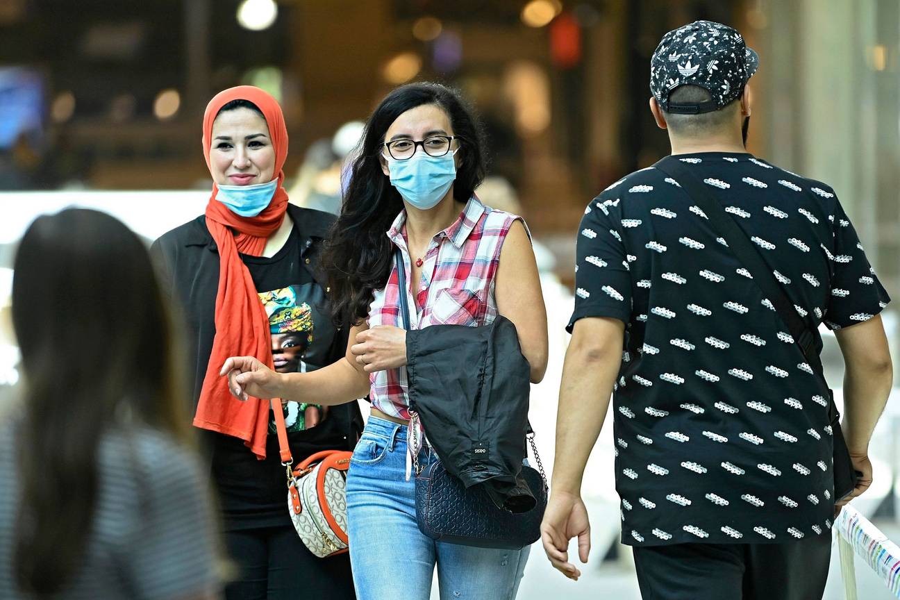 Winkelen met een mondmasker in Anderlecht