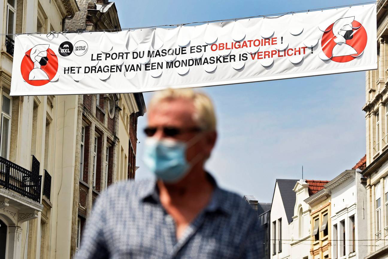 Zomer 2020: het dragen van een mondmasker is verplicht in het Brussels gewest