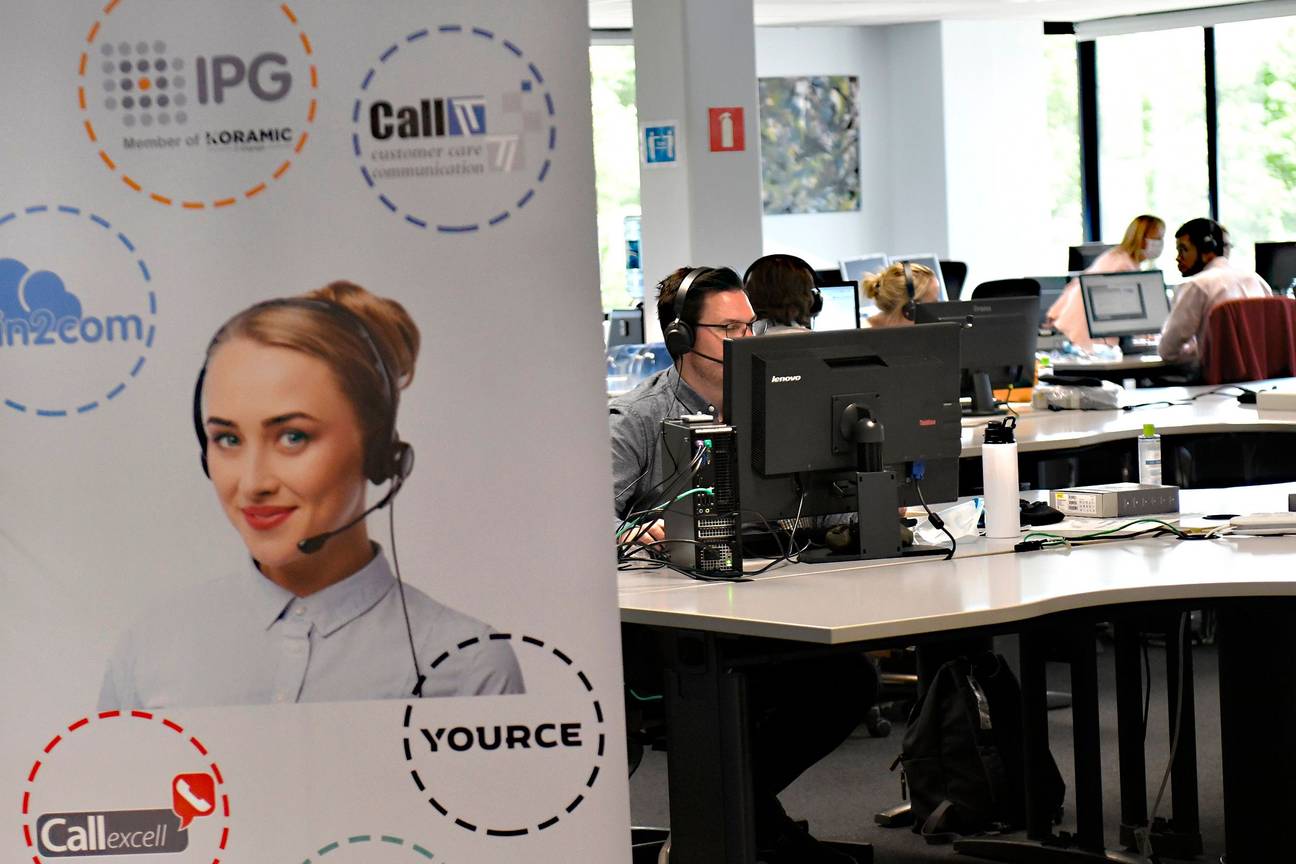 Contacttracing in het callcenter in Diegem