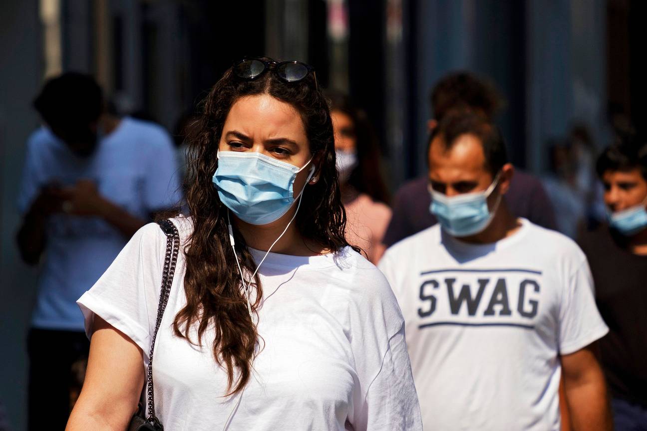 Het dragen van een mondmasker is verplicht wanneer de alarmdrempel in het Brussels gewest wordt overschreden
