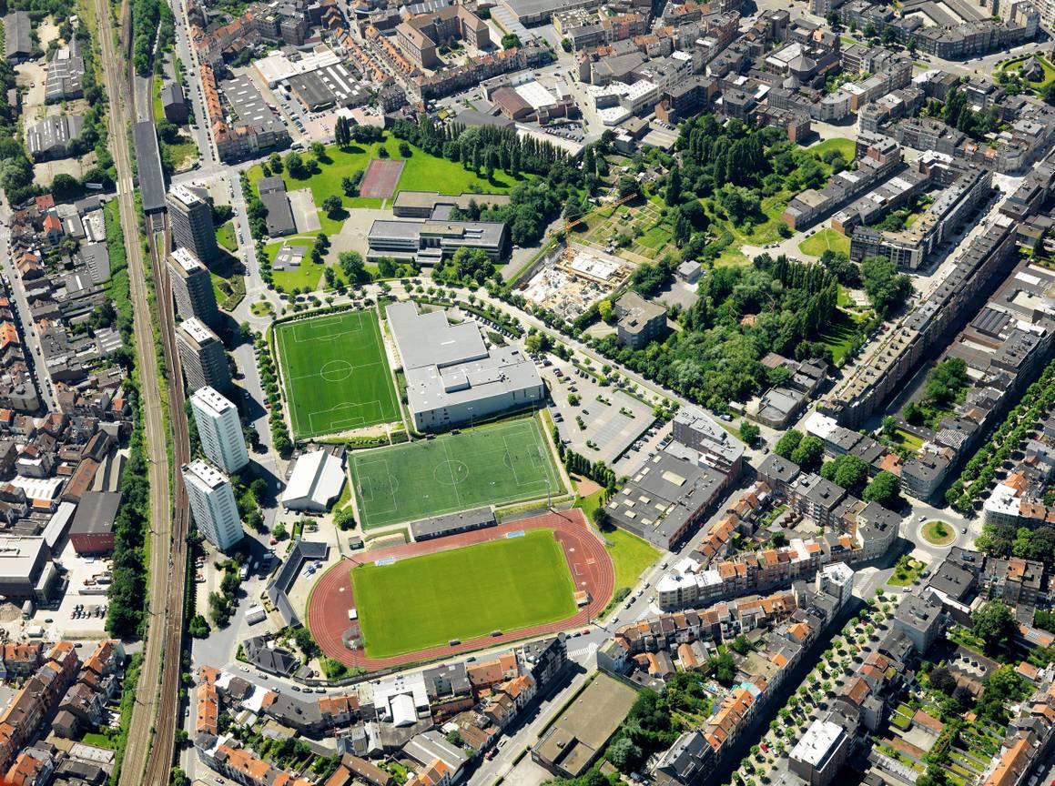 De Sippelbergwijk in Sint-Jans-Molenbeek, bij de grens met Koekelberg