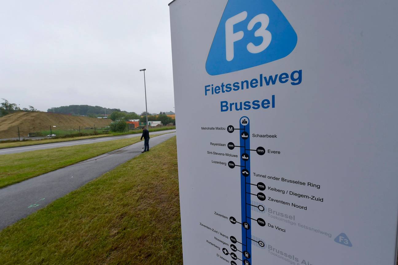 Via de F3-fietssnelweg van Leuven naar Brussel zal je binnenkort ook tot Brussels Airport kunnen rijden.