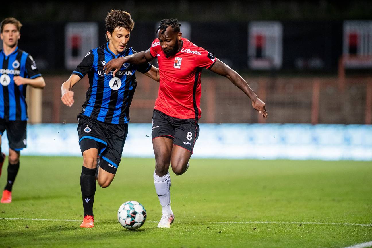 Lenny Nangis van RWDM tijdens de wedstrijd tegen Club Brugge NXT op 20 augustus 2020