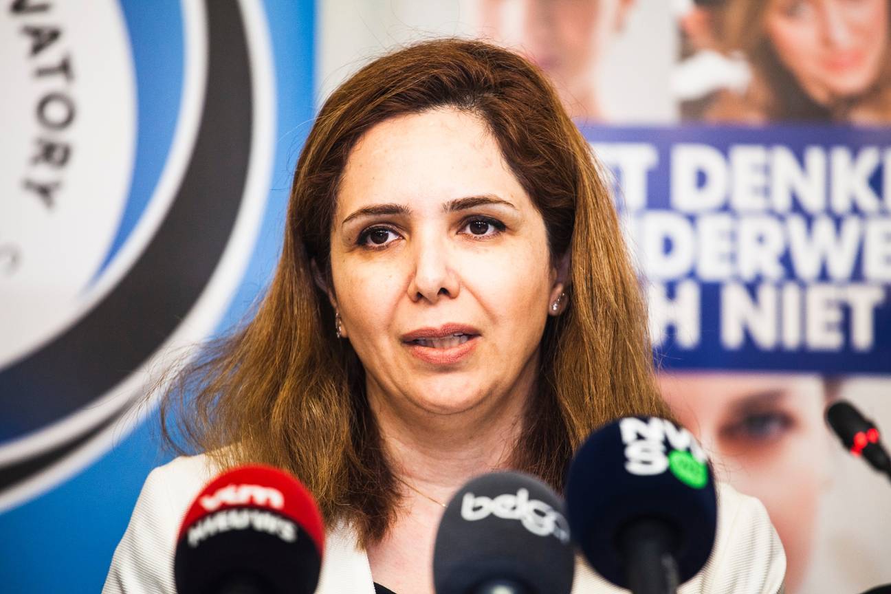 Vida Mehrannia, de vrouw van VUB-professor Ahmadreza Djalali