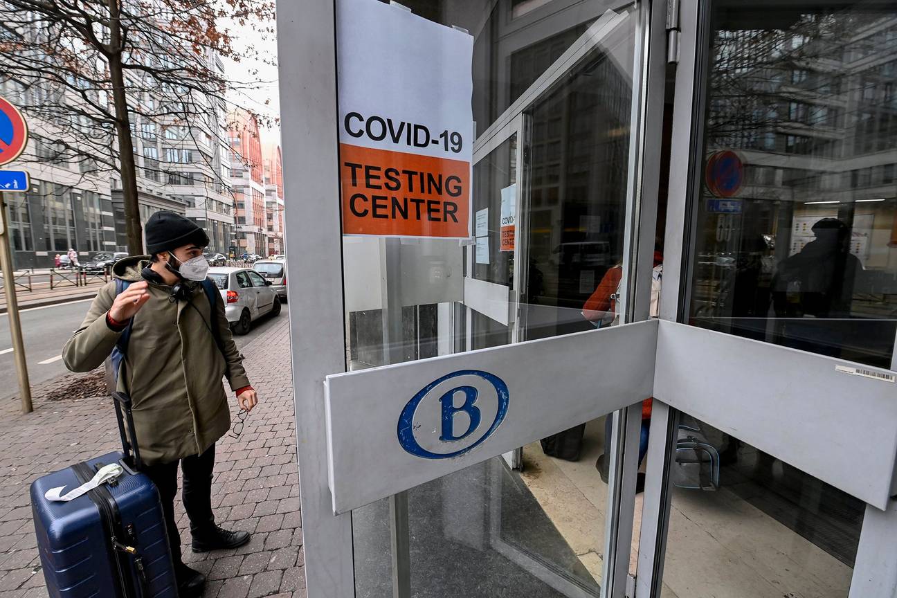 Het Covid-19-testcentrum in het treinstation Brussel-Zuid