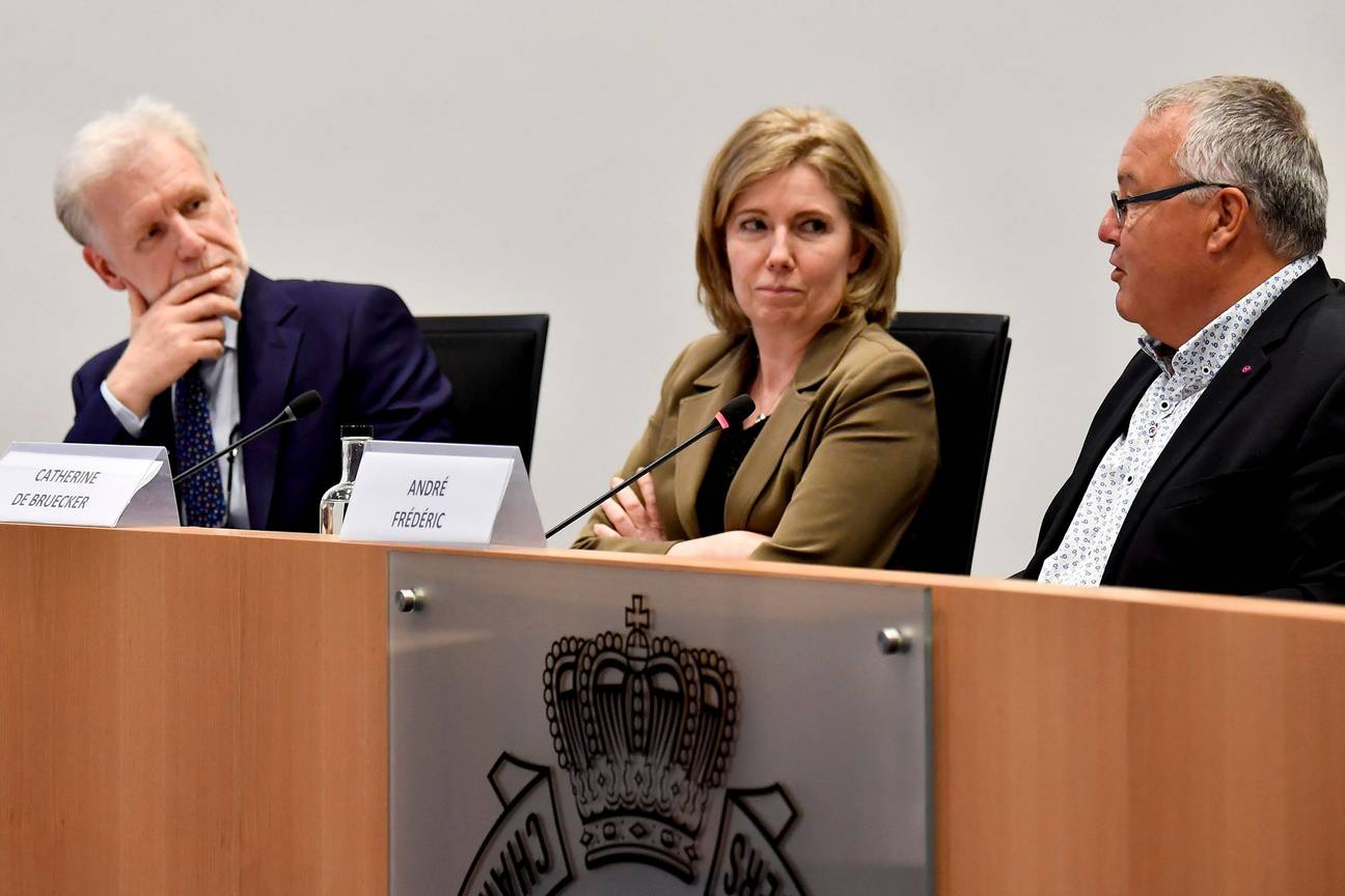 Catherine De Bruecker (midden, op het archiefbeeld uit 2018) is de nieuwe ombudsvrouw van het Brussels Gewest