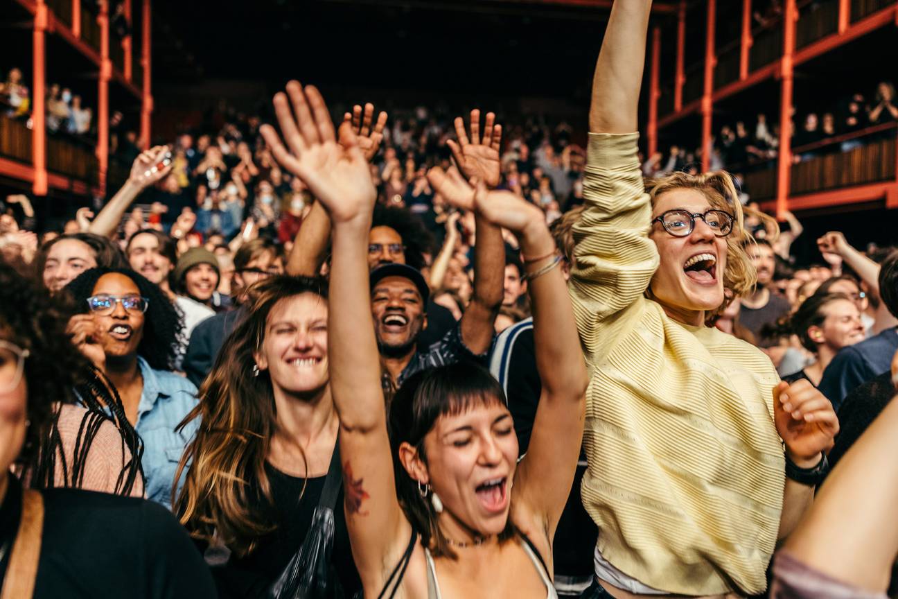 Publiek tijdens een optreden in de Ancienne Belgique