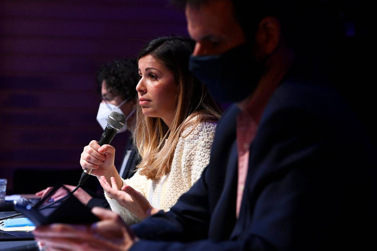 Nawal Ben Hamou (PS), Staatssecretaris van het Brussels Hoofdstedelijk Gewest, belast met Huisvesting en Gelijke Kansen (bevoegdheid gedelegeerd door Minister-president Rudi Vervoort.)