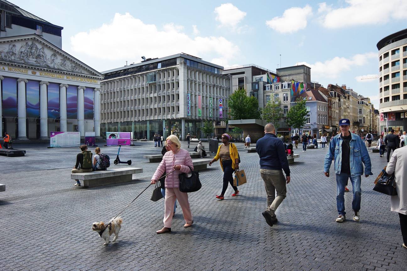 Het Muntplein in juni 2022