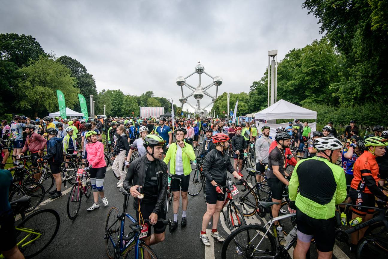 19 juni 2022: de zesde editie van de BXL Tour, met start aan het Paleizenplein en aankomst aan het Atomium