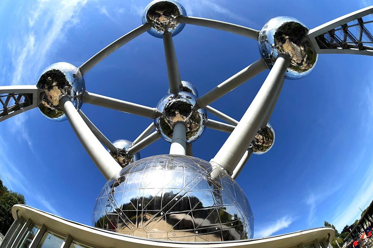 Het atomium op de Heizelvlakte