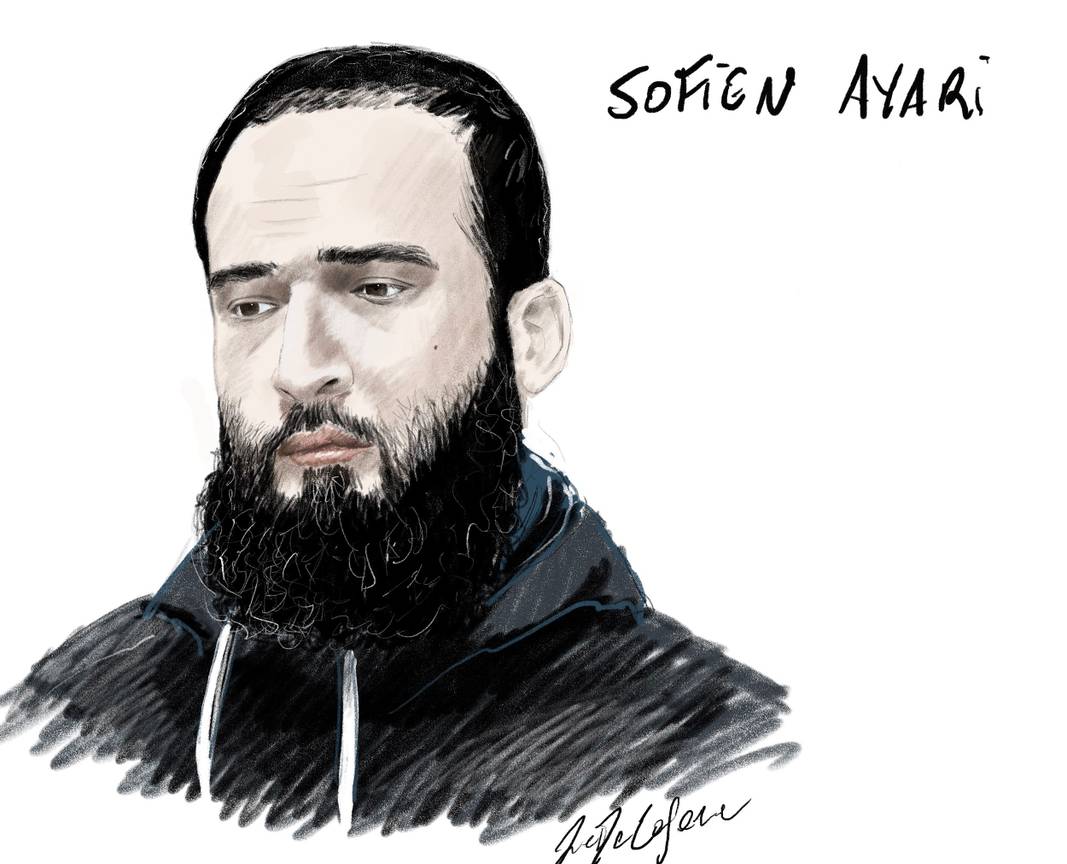 Sofien Ayari, beschuldigde op het assisenproces van de aanslagen in Brussel van 22 maart 2016 op Brussels Airport en metro Maalbeek