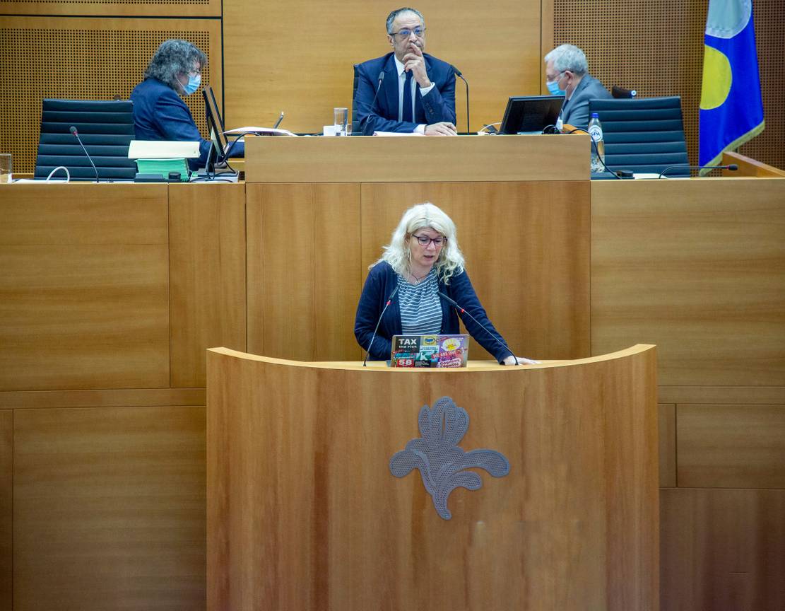 20230621 1850 Verkiezingen Franstalig Françoise De Smedt PTB bewerkt 2