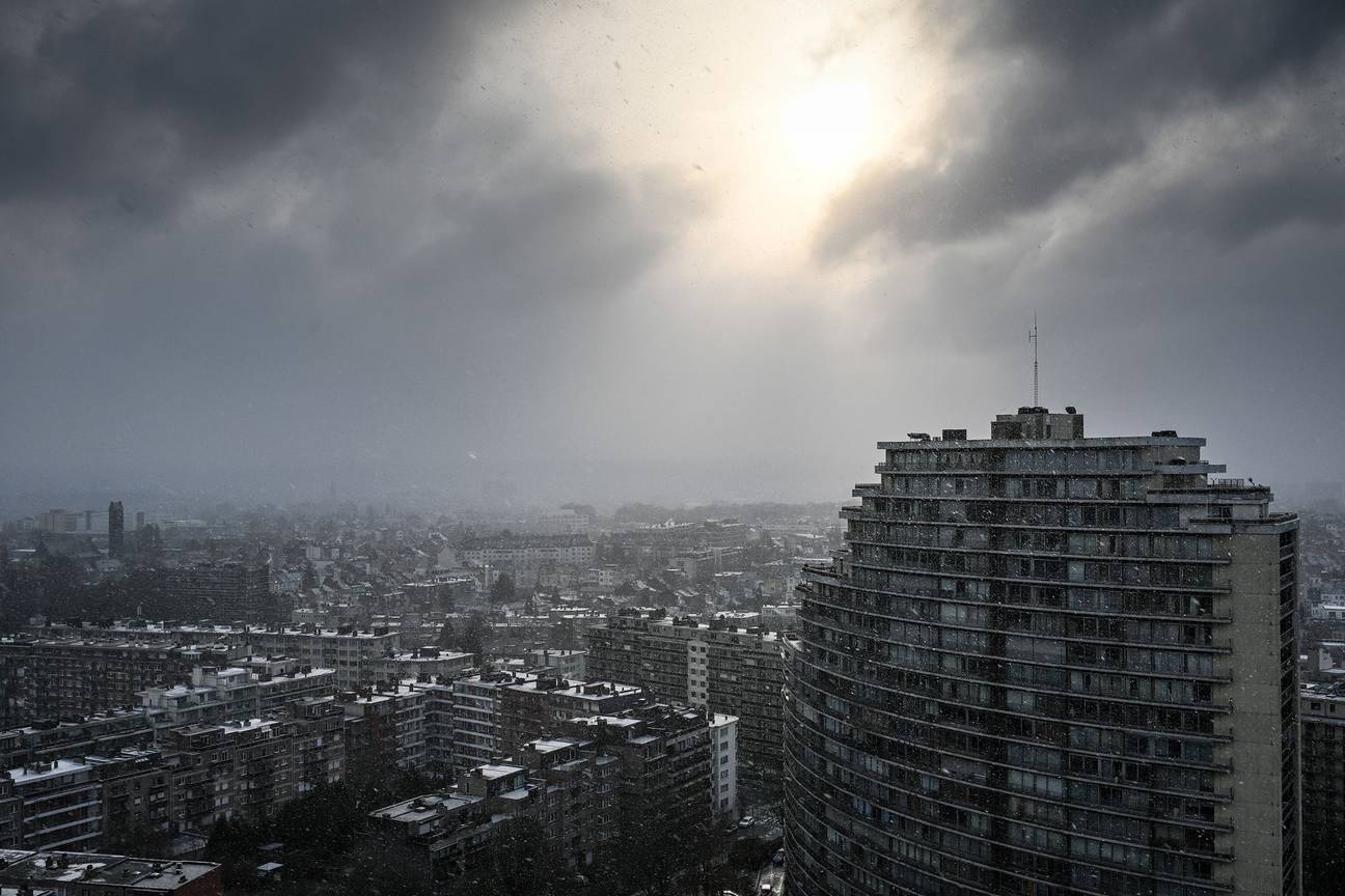 Brussel onder de sneeuw