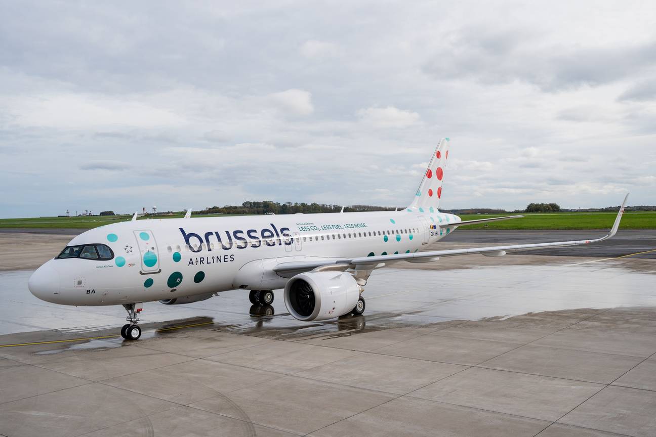 De Airbus A320neo van Brussels Airlines