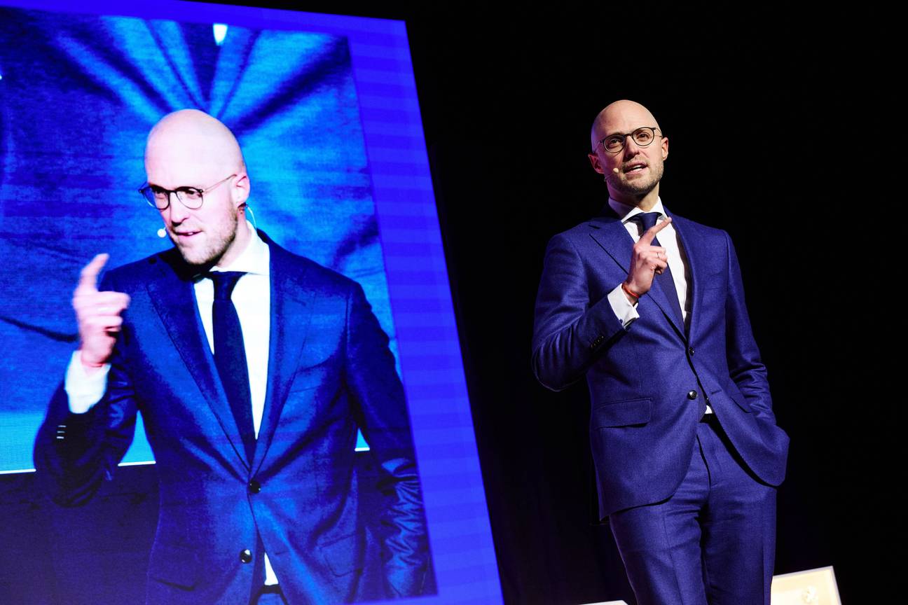 David Leisterh op de nieuwjaarsreceptie van MR op 10 januari 2024