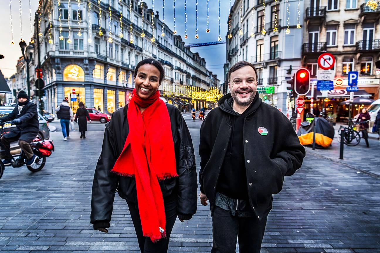 Melat Gebeyaw Nigussie (Beursschouwburg) en Matthieu Goeury (Les Halles)