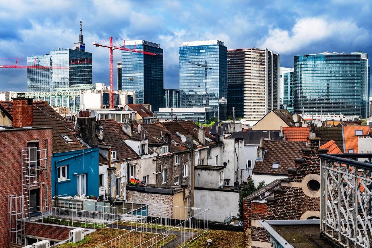 1888 BRUSSEL KIEST DE STENEN woningbouw zicht Noord Tour en Taxis 2