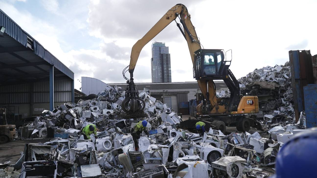 Stevens Recycling aan het Vergotedok: recyclage van oude metalen