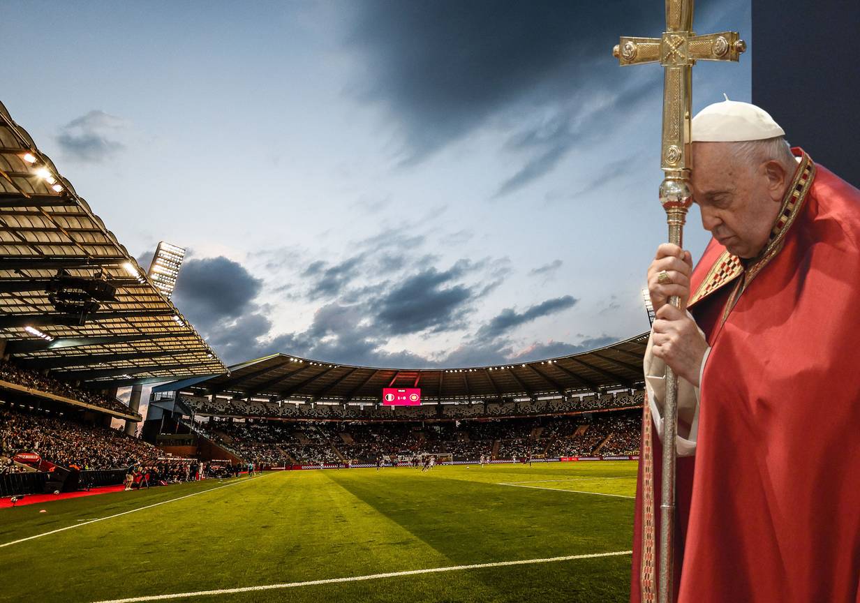 Paus Franciscus komt naar het Koning Boudewijnstadion.