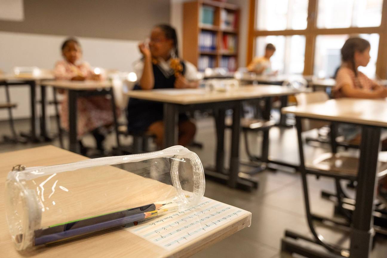 20240902 Eerste schooldag Paviljoen Schaarbeek klas school onderwijs DSC 7794