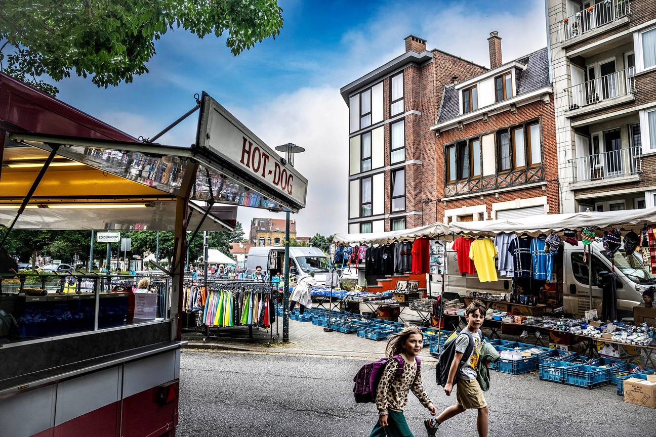 Evere oudste markt De Knoopstraat