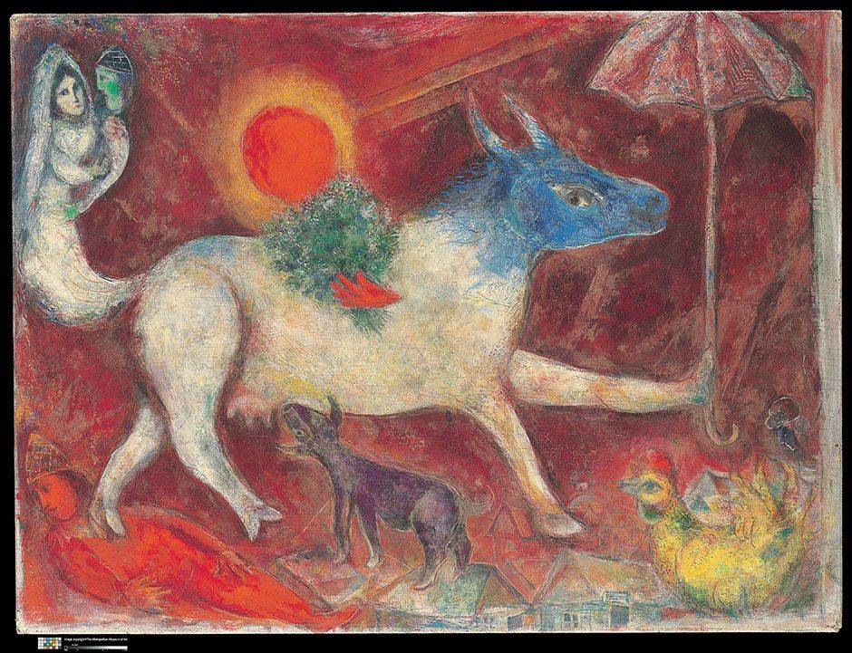 1463 CHAGALL Cow-with-Parasol