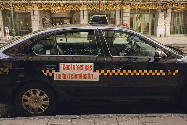 Protestflits taxi clandestin