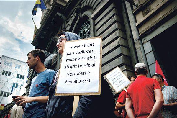 Vlaams Brusselse Media protest VGC Raad 2